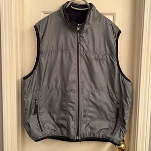 Mens Polo Spot Reversible Vest Grey/black